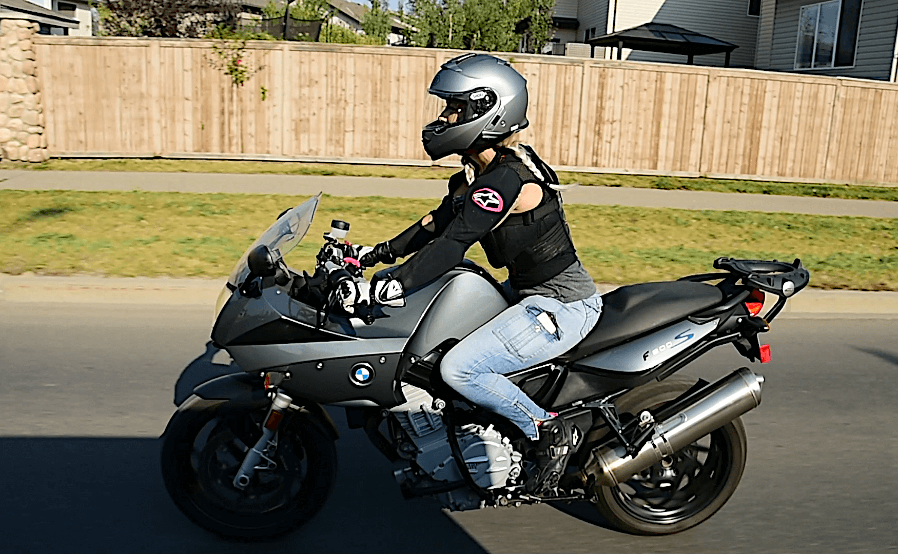 Jennifer Angelina riding around town